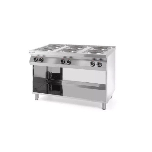 Kuchnia elektryczna 6-płytowa Kitchen Line na podstawie otwartej