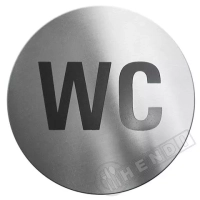 Tabliczka informacyjna samoprzylepna - WC Tabliczka informacyjna samoprzylepna - WC