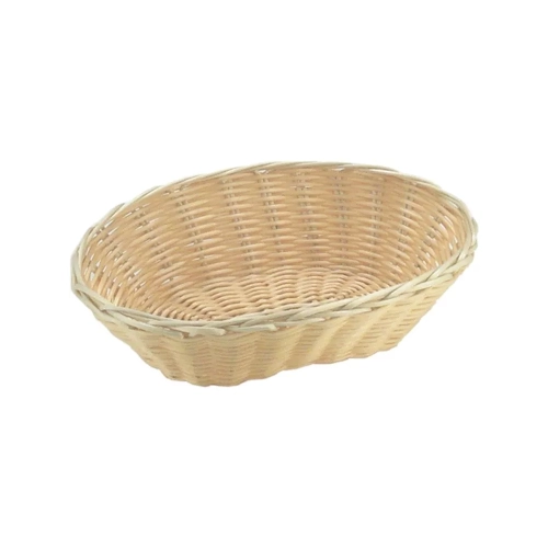 Koszyk - owalny z polirattanu - 230x150x65 mm