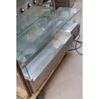 Witryna chłodnicza, nadstawna z szybą, 5 x GN 1/4