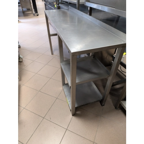 Stół przyścienny z półką 1500x450x850