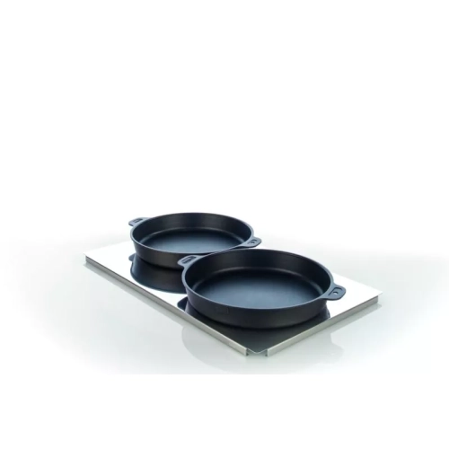 Zestaw dużych form do smażenia i pieczenia ( 2 szt., śr. 25 cm + taca)
