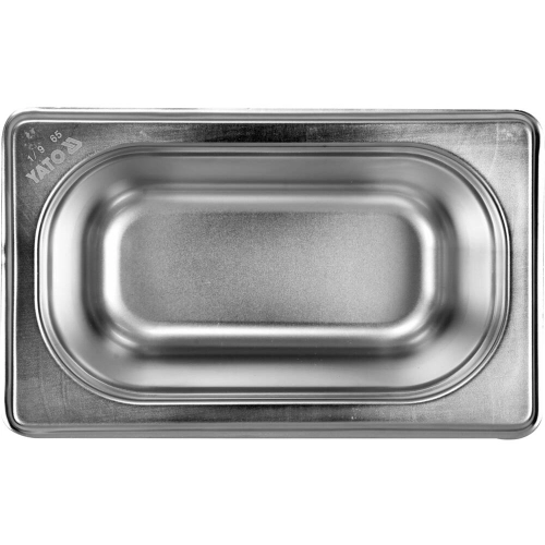 POJEMNIK GASTRONOMICZNY ZE STALI NIERDZEWNEJ GN 1/9 65MM 0,6L Yato YG-00295