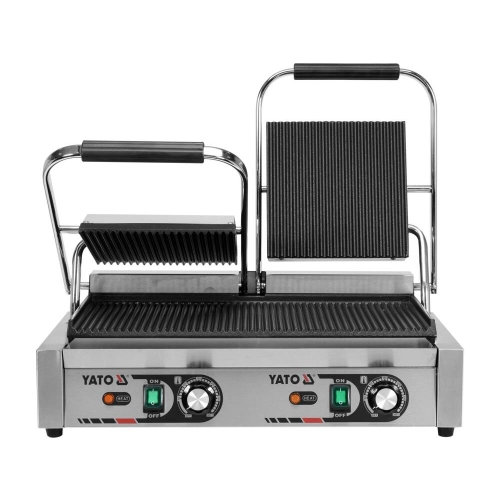 PODWÓJNY GRILL KONTAKTOWY RYFLOWANY 58CM, 3,6KW Yato YG-04560