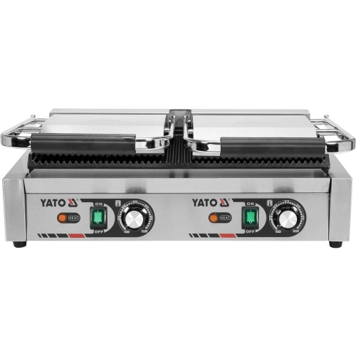 PODWÓJNY GRILL KONTAKTOWY RYFLOWANY 58CM, 3,6KW Yato YG-04560