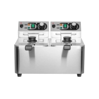 Frytownica elektryczna RQF4L2 | podwójna | 2x 4 l | 2x 2,5 kW