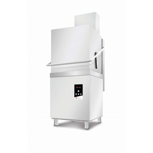 Zmywarka kapturowa RQX1200 P B DD RC | 500x500 | sterowanie elektromechaniczne | pompa spustowa | odzysk ciepła | podwójne ścianki | 675x675x1440 mm |