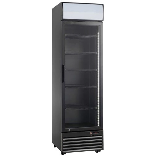 Szafa chłodnicza przeszklona RQ416-BLACK | 338l | czarna (SD416)