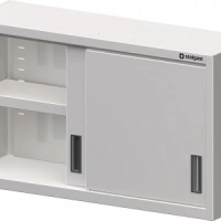 Szafka stalowa wisząca, drzwi suwane, 1200x400x600 mm
