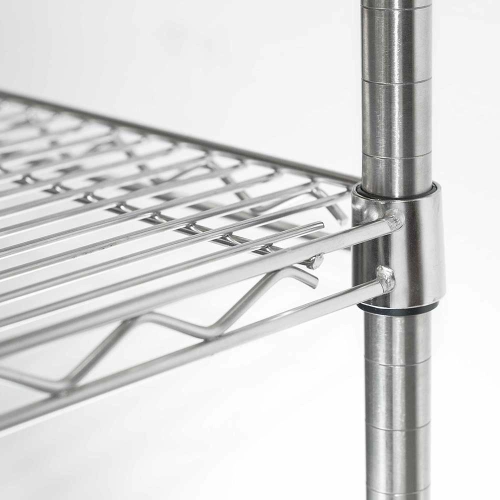 Regał magazynowy chromowany 4 półki 910x455x1800mm
